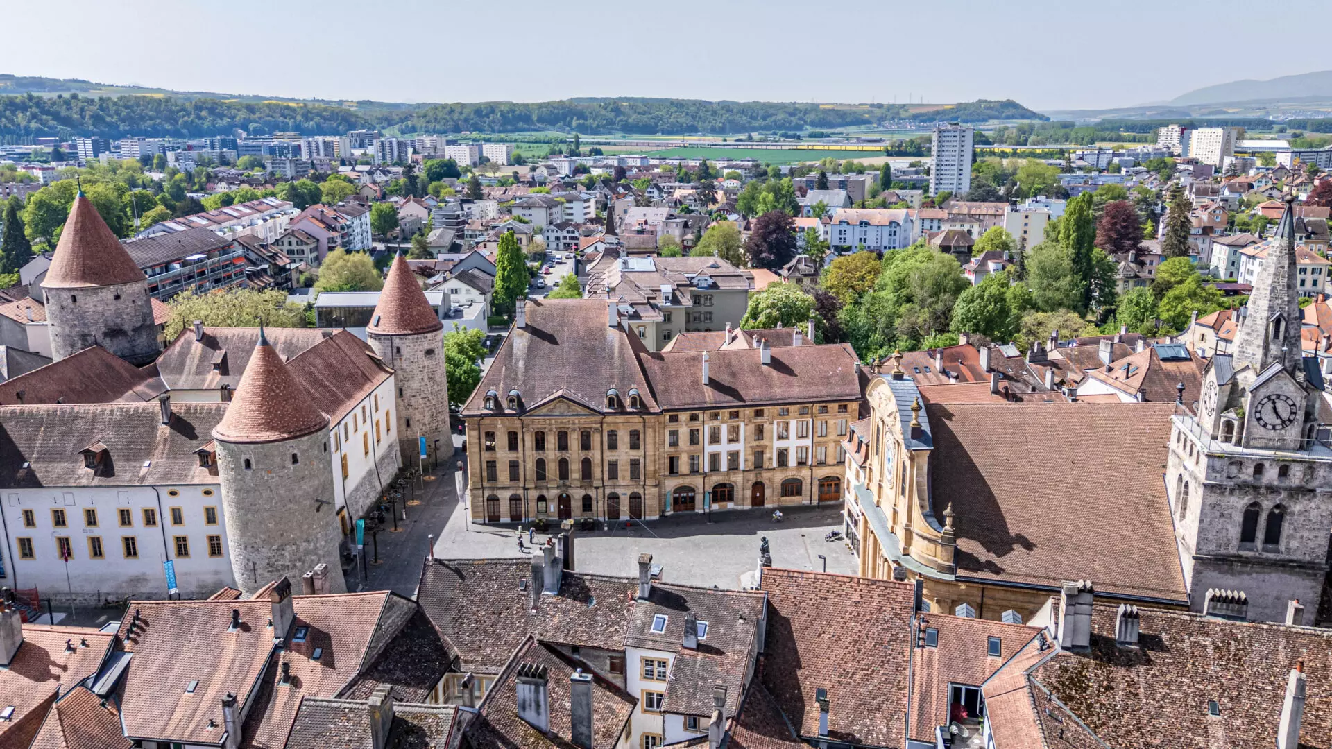 Vue d'Yverdon-les-Bains, territoire d'Avalone Production